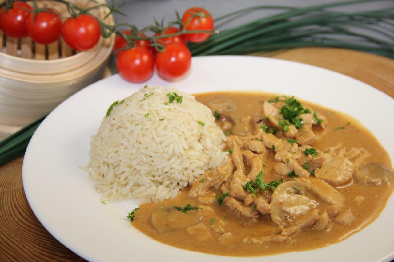 Curry-Hähnchengeschnetzeltes